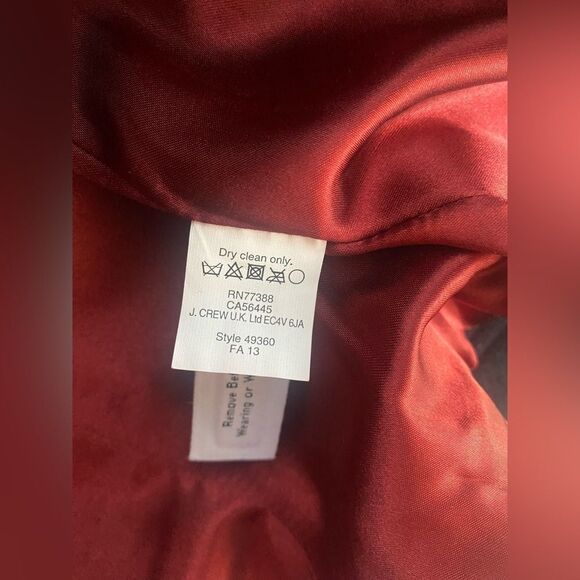 J Crew Stadium Cloth By Nello Gori Navy Blue Pea Coat  Womens Jacket Size 2 NEW - Picture 6 of 16